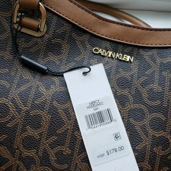 NWT CALVIN KLEIN Logo Satchel.